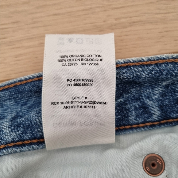 Aritzia Denim Forum Farrah Hi-Rise Wide Leg Jeans Sz 27 Short (28 Length) - Picture 13 of 14